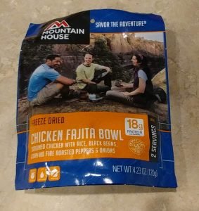 Mountain House Chicken Fajita Bowl Freeze Dried Pouch